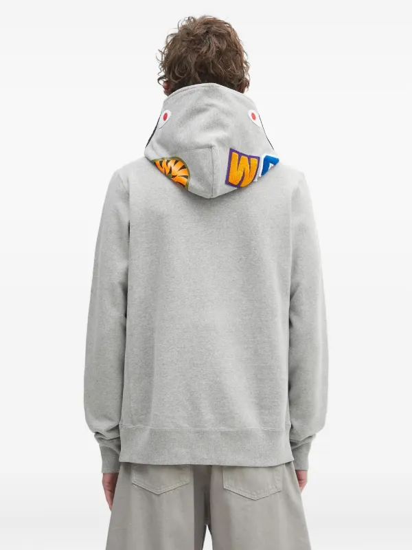 A Bathing Ape グレー パーカー s A BATHING APE（アベイシングエイプ）の「SHARK FULL ZIP HOODIE