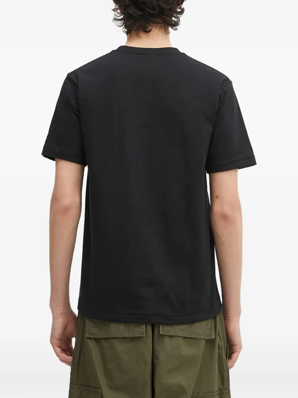 A BATHING APE logo-print T-shirt Zwart