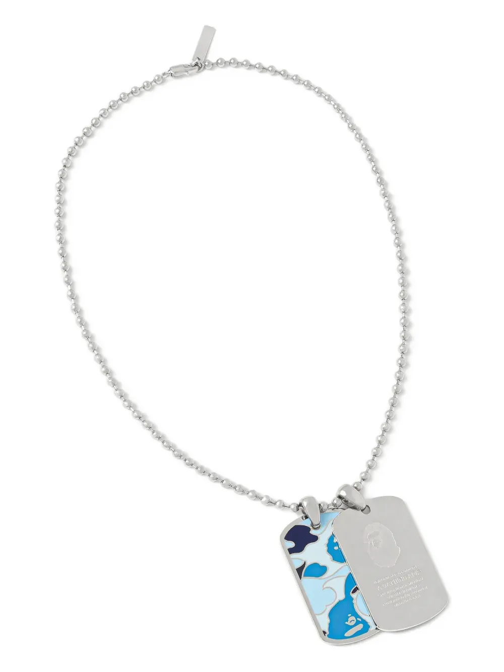 A BATHING APE® collier ABC à pendentif canin | argent | Image 1