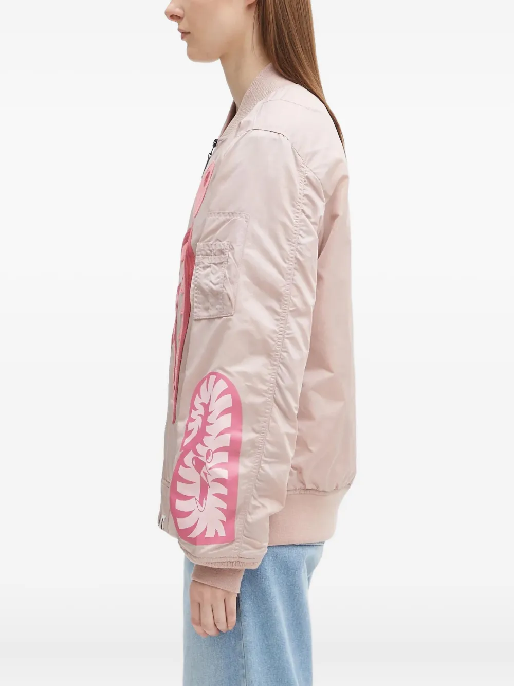 A BATHING APE® shark-head embroidered bomber jacket | Bomber Jackets | Image 2
