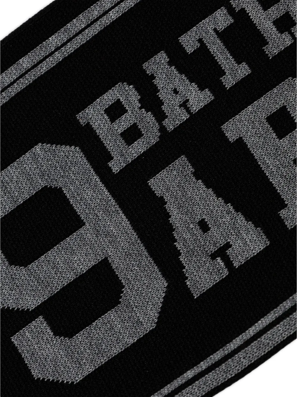 A BATHING APE logo-jacquard scarf Zwart
