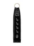 A BATHING APE® logo-jacquard scarf - Black