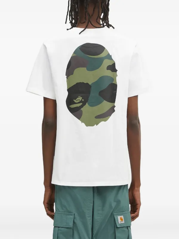 A BATHING APE® Ape Head カモフラージュ Tシャツ | ホワイト