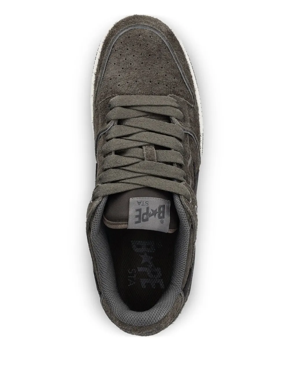 A BATHING APE Star-93 suede sneakers Green