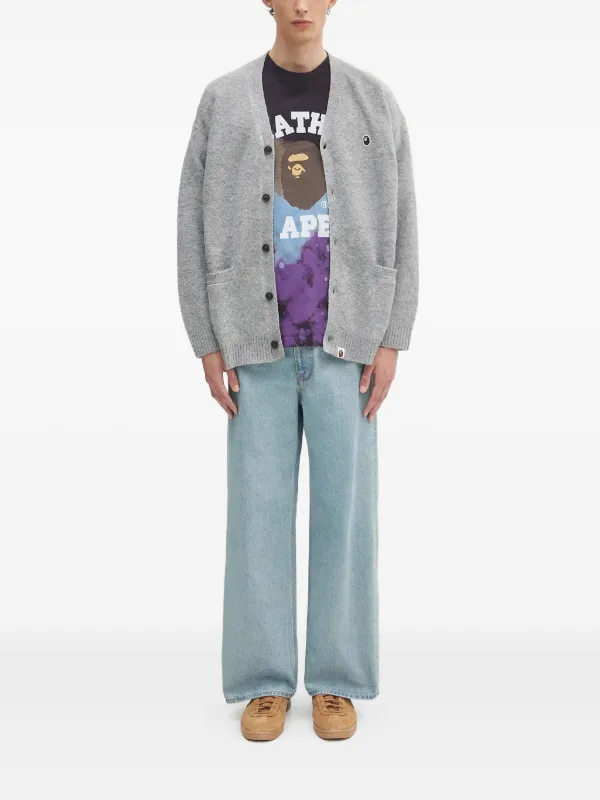A BATHING APE® ボタン カーディガン | グレー | FARFETCH JP