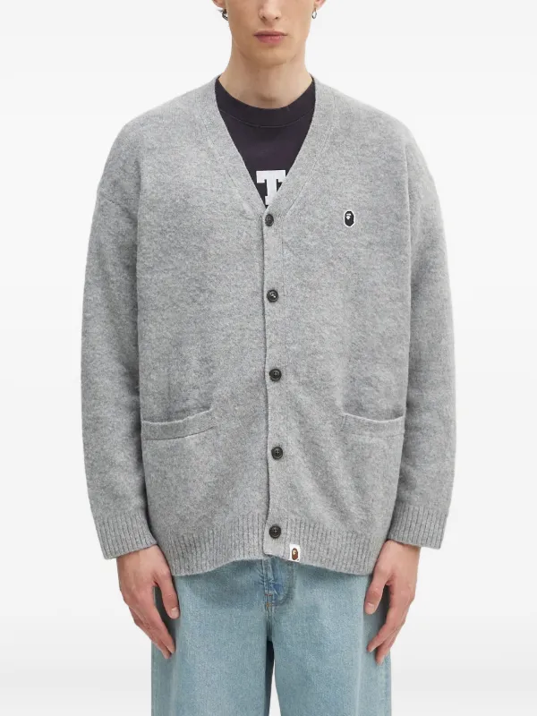 A BATHING APE® ボタン カーディガン | グレー | FARFETCH JP