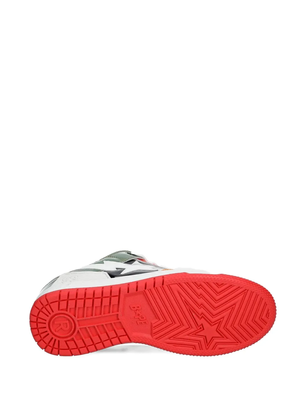 A BATHING APE SK8 STA #2 star-patch sneakers Orange