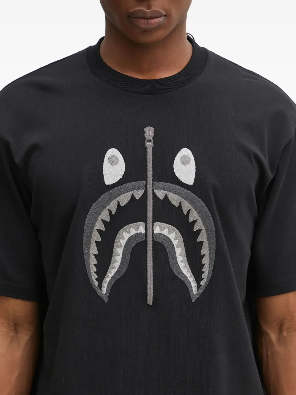 A BATHING APE Shark Attack T-shirt Zwart