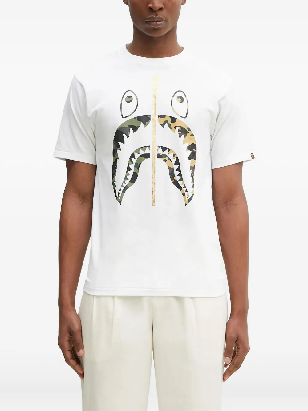 A BATHING APE 1st Camo Separate Shark T-shirt Wit