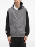 A BATHING APE® shark-print zip-up hoodie - Grey