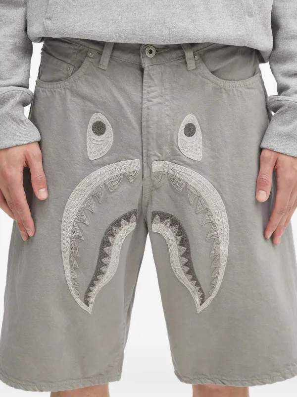 ウェア Bape 23th shorts grey L A Bathing Ape Shark Sweat Shorts - Grey – Grails SF