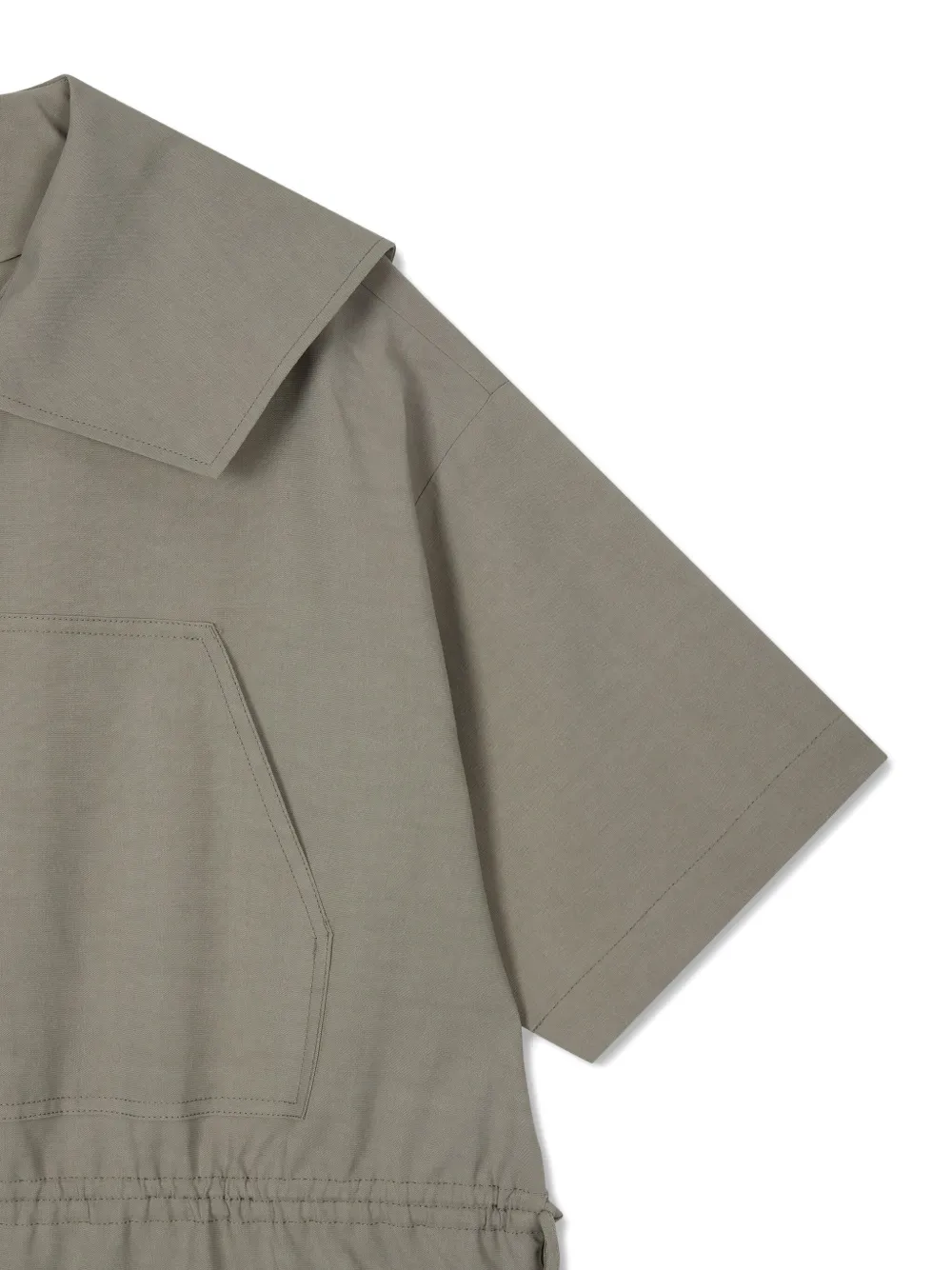 STUDIO TOMBOY Mini-jurk met matrozenkraag en trekkoord Groen