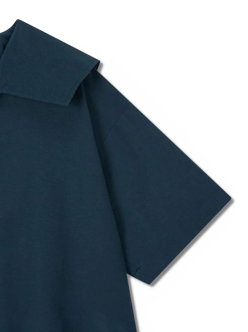 Studio Tomboy Sailor-collar Drawstring Blouse In Green