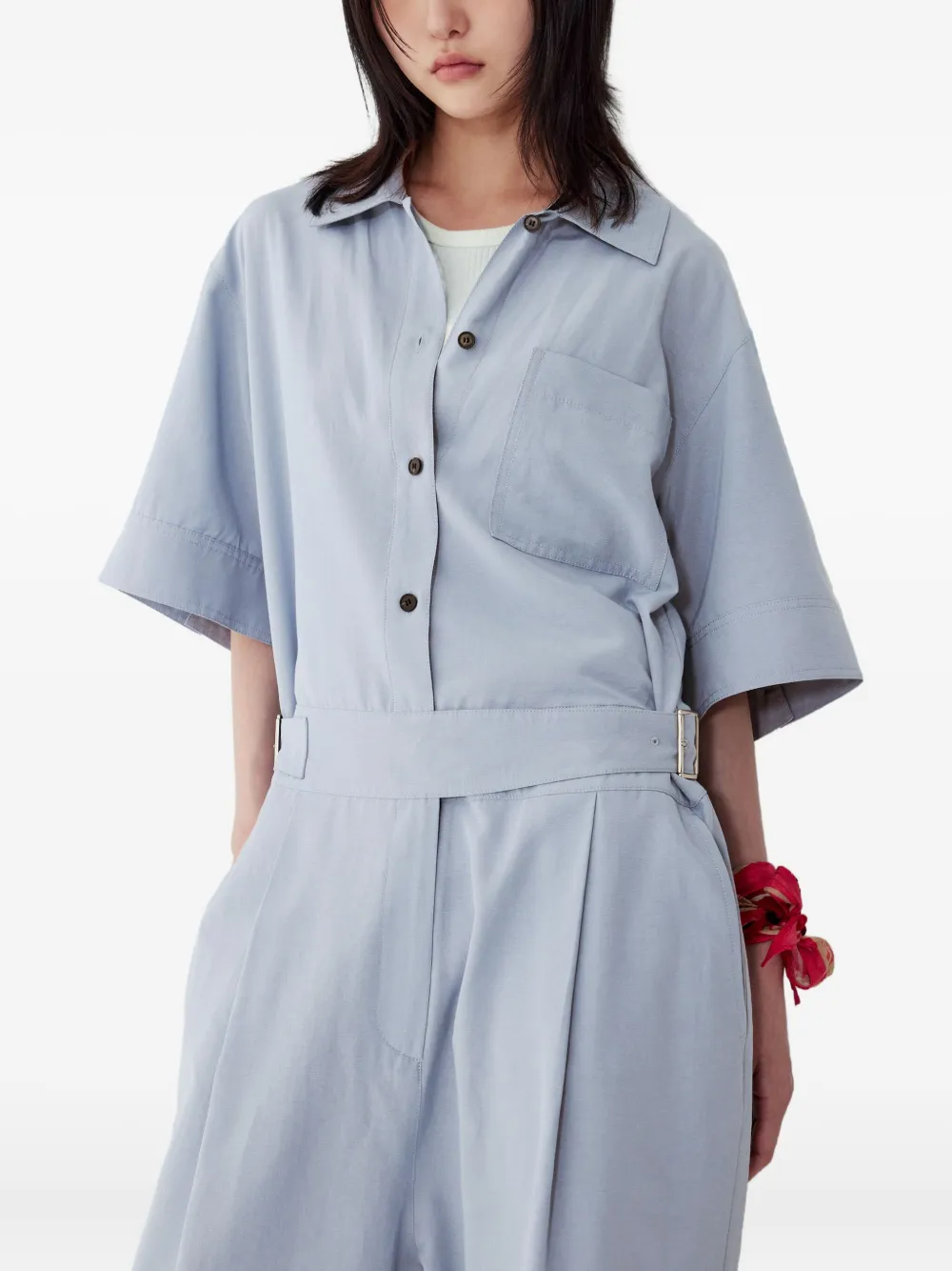 STUDIO TOMBOY Jumpsuit met ceintuur - Blauw