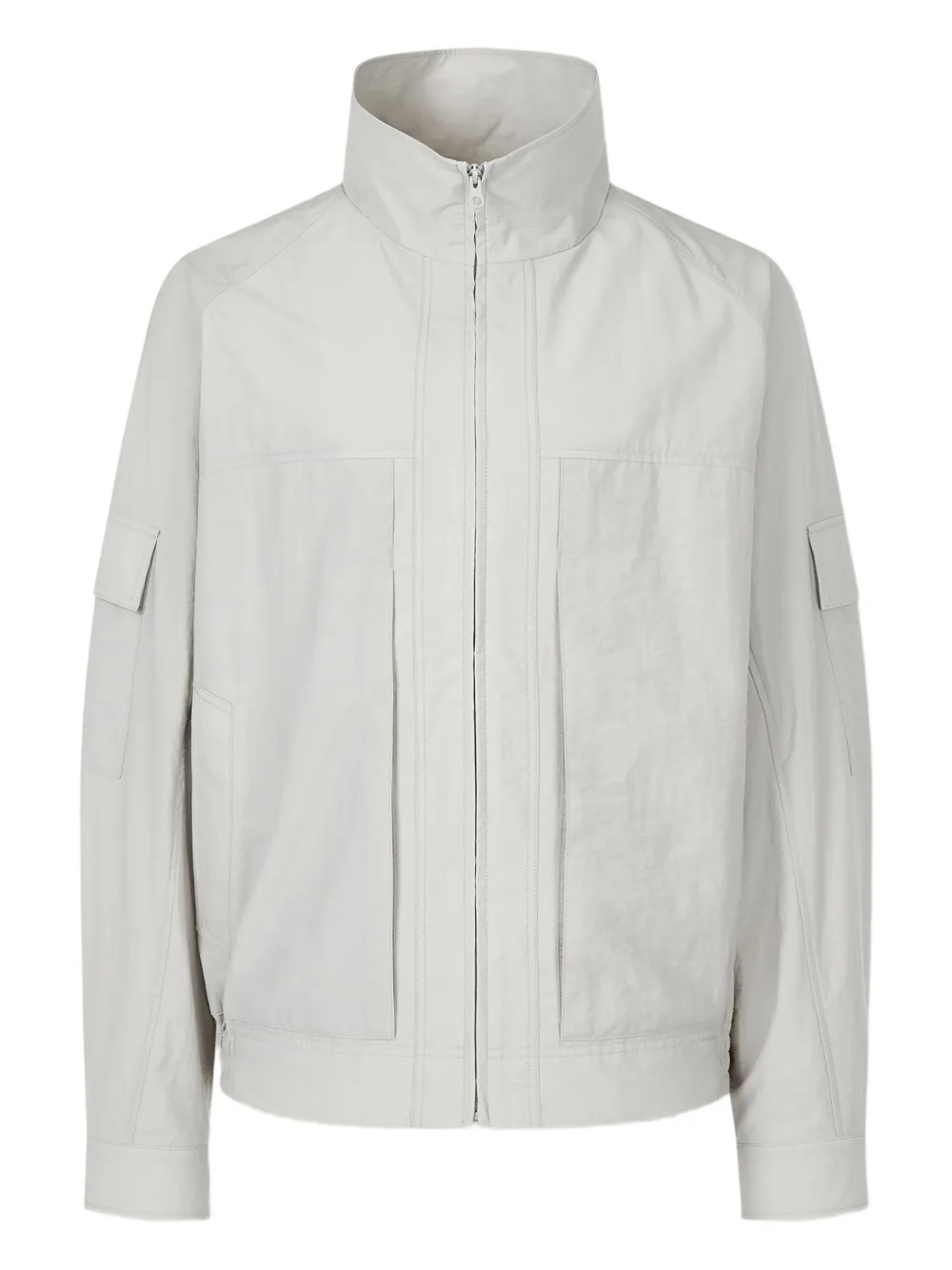 Studio Tomboy Zip-front Bomber Jacket In Gray