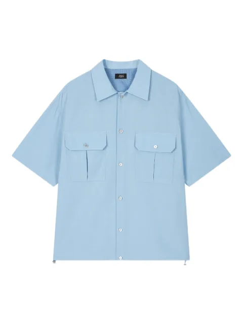 STUDIO TOMBOY drawstring cotton-blend shirt
