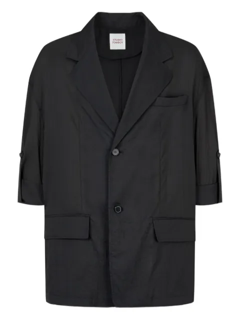 STUDIO TOMBOY buttoned half-sleeve jacket
