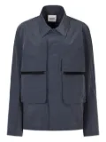 STUDIO TOMBOY grid-pattern cargo-pocket jacket - Grey