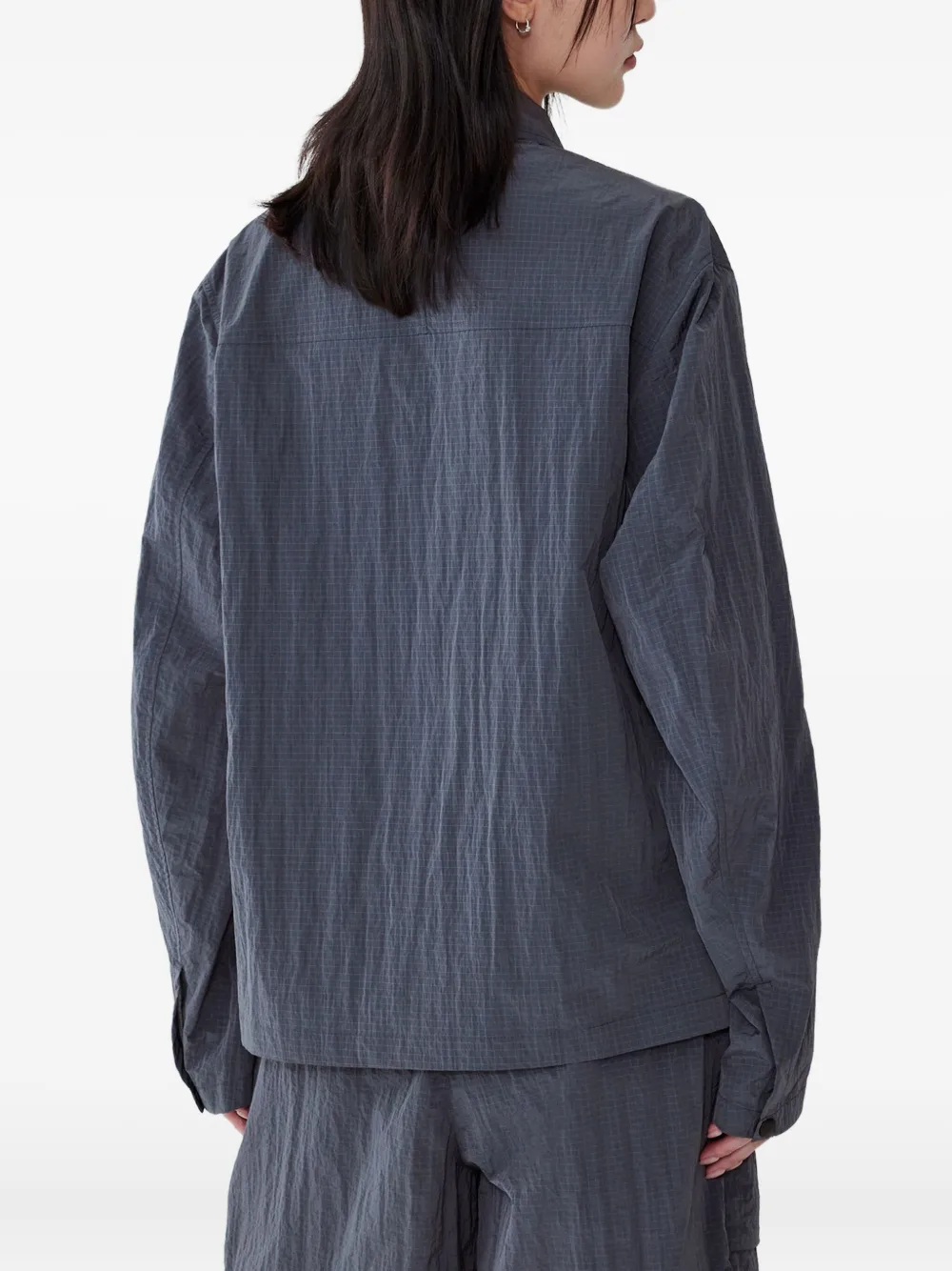 STUDIO TOMBOY Jack met cargo zak en patroon Grijs
