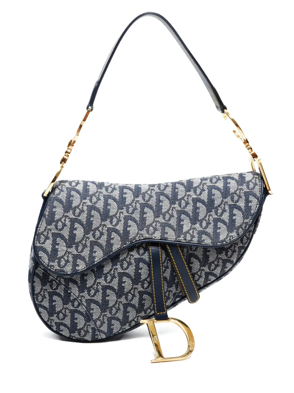 Christian Dior Pre-Owned 2010-2020 オブリーク ショルダーバッグ - ブルー Christian Dior Pre-Owned 2010-2020 オブリーク ショルダーバッグ - ブルー