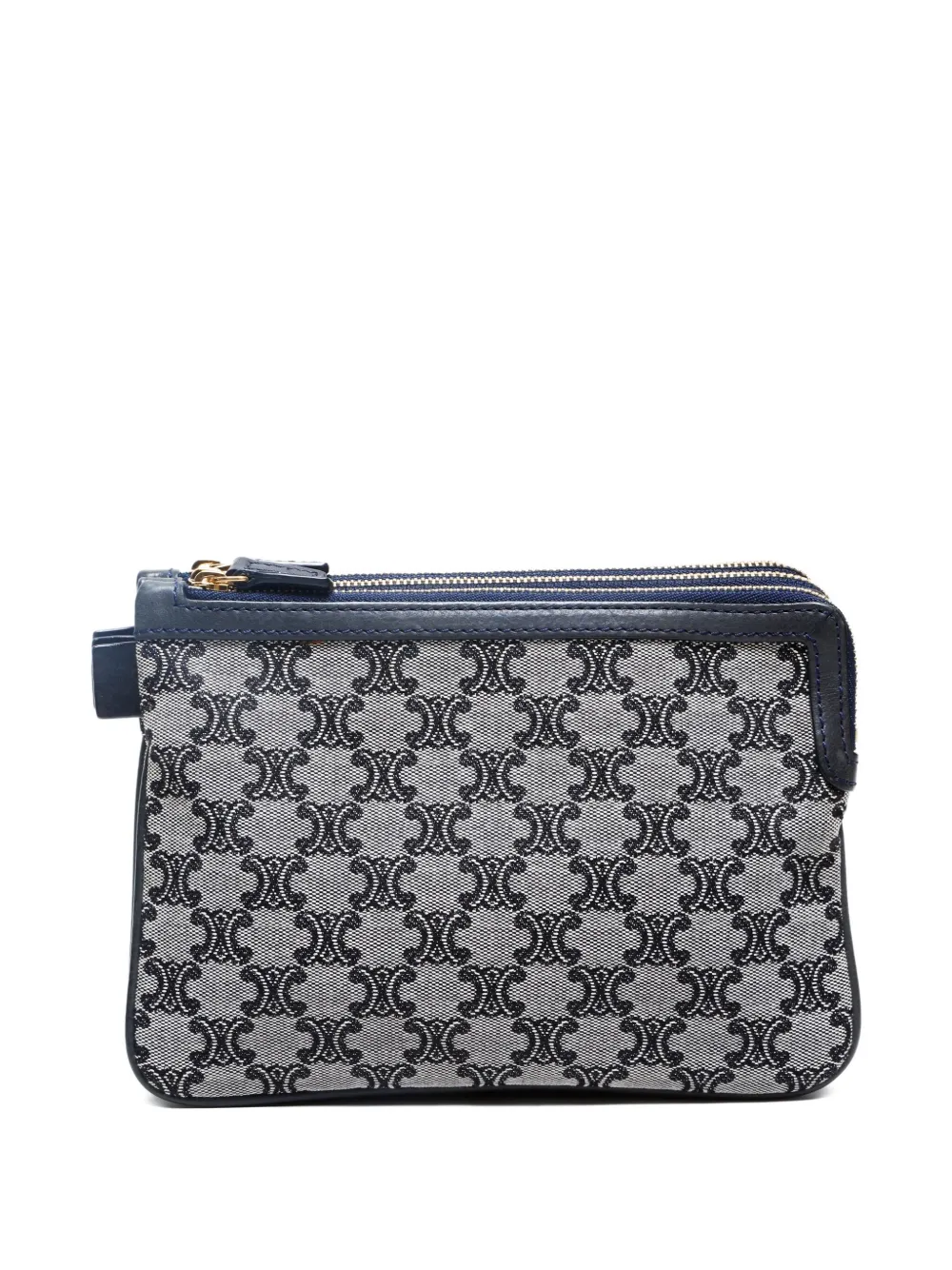 Céline Pre-Owned 1980-1990 monogram pouch - ブルー Céline Pre-Owned 1980-1990 monogram pouch - ブルー