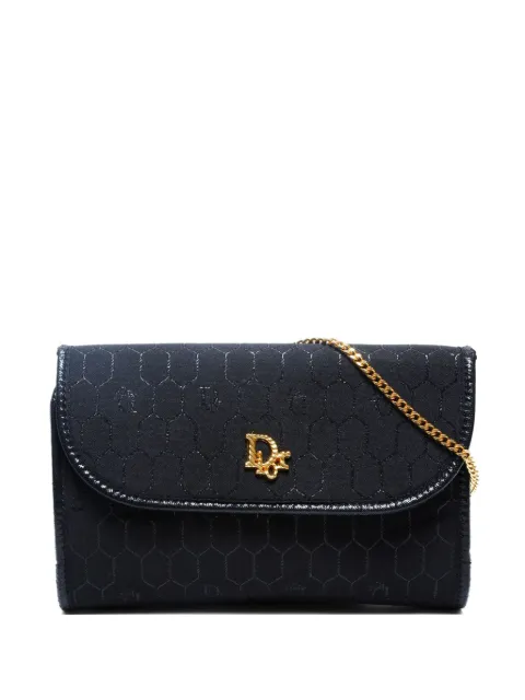 Christian Dior Pre-Owned 1970-1980 Honeycomb chain crossbody bag 