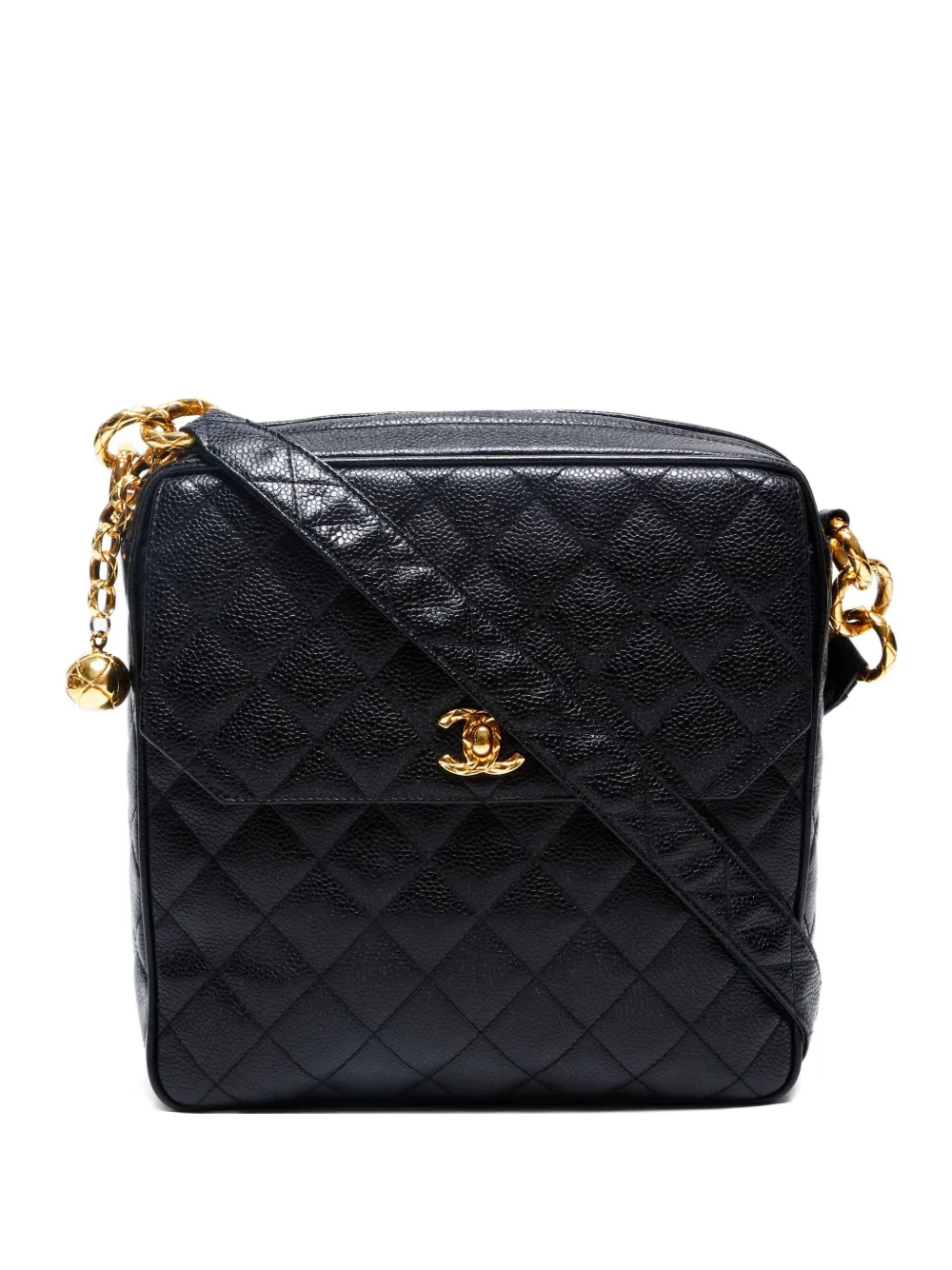 CHANEL Pre-Owned 1993-1994 フラップ ショルダーバッグ - ブラック CHANEL Pre-Owned 1993-1994 フラップ ショルダーバッグ - ブラック