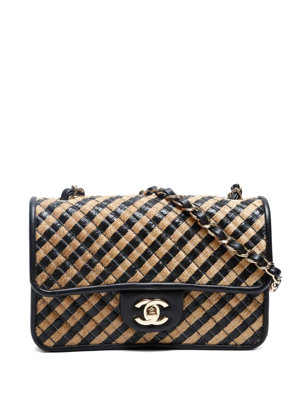 CHANEL Pre-Owned 2021-2022 フラップ バッグ ミニ - ニュートラル CHANEL Pre-Owned 2021-2022 フラップ バッグ ミニ - ニュートラル