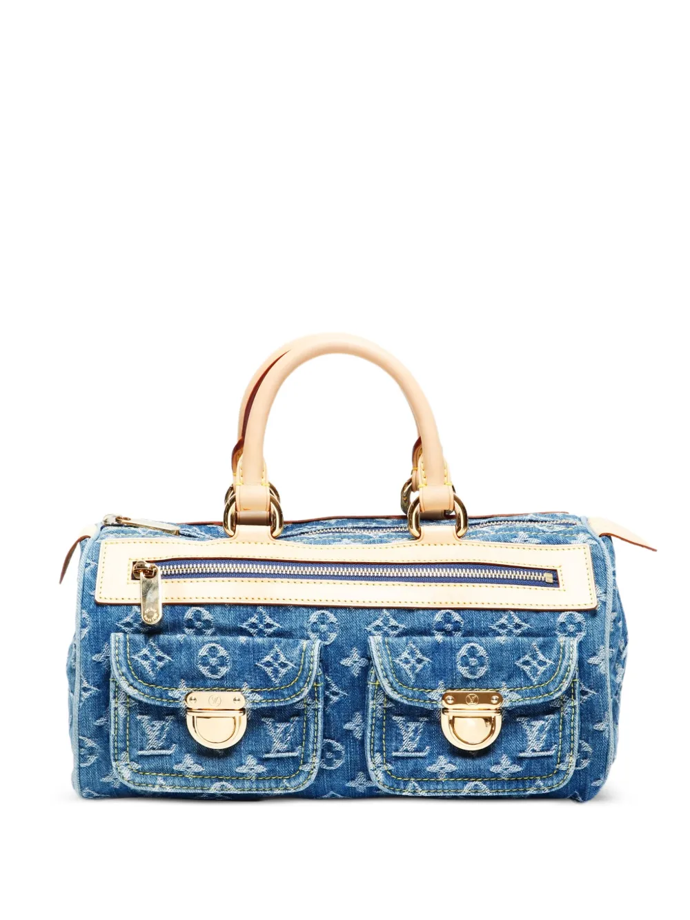 Louis Vuitton Pre-Owned 2005 ネオ スピーディ デニム ハンドバッグ - ブルー Louis Vuitton Pre-Owned 2005 ネオ スピーディ デニム ハンドバッグ - ブルー
