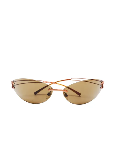 CHANEL Pre-Owned 2000s rimless cat-eye sunglasses