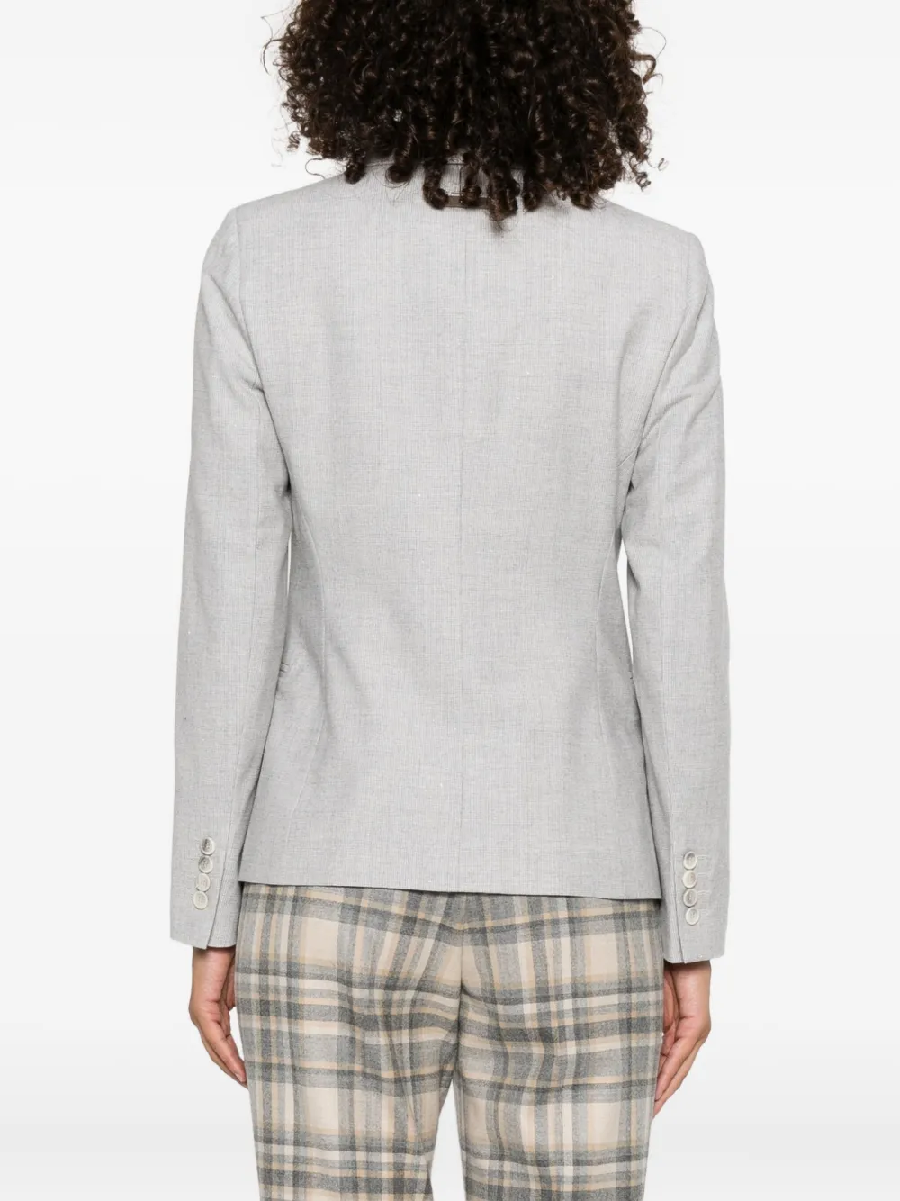 Peserico double-breasted blazer Grijs