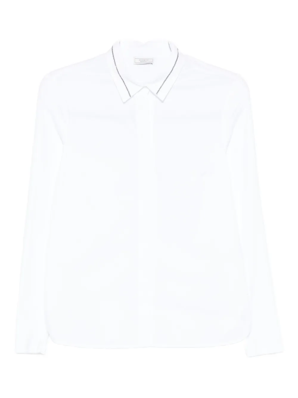 Peserico point-collar cotton-blend shirt Wit