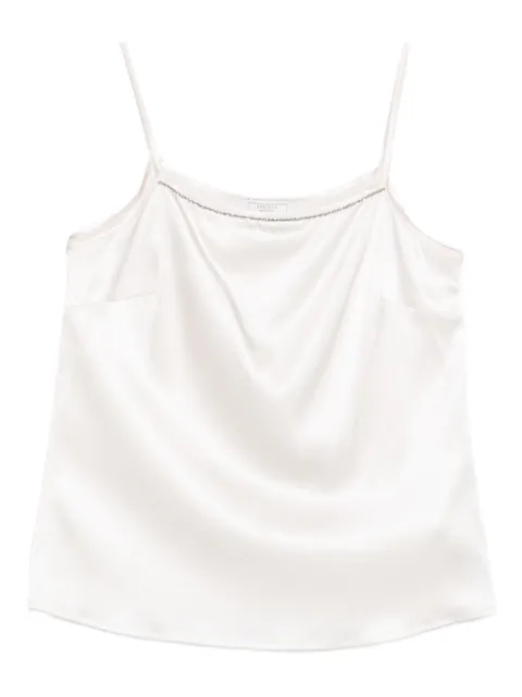 Peserico stretch-silk top