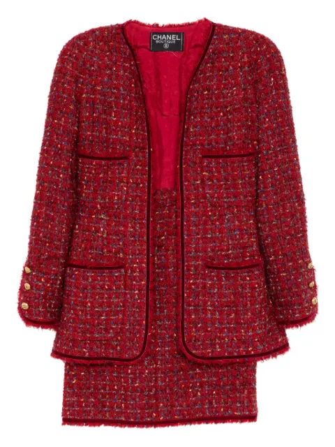 CHANEL Pre-Owned 1990-2000s setup suit jacket skirt
