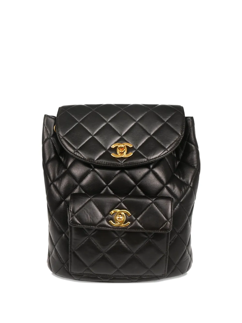 CHANEL Pre-Owned 1995 デュマ バックパック L - ブラック CHANEL Pre-Owned 1995 デュマ バックパック L - ブラック