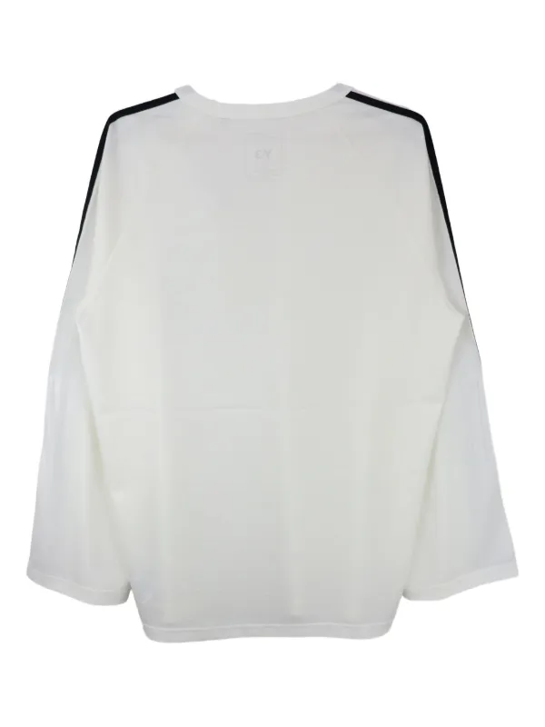 【定番】Y-3 ストライプ ロング スリーブ Tシャツ Y-3 スリーストライプ ロングTシャツ | ホワイト | FARFETCH JP