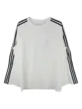 Y-3 three-stripe long-sleeve t-shirt - White