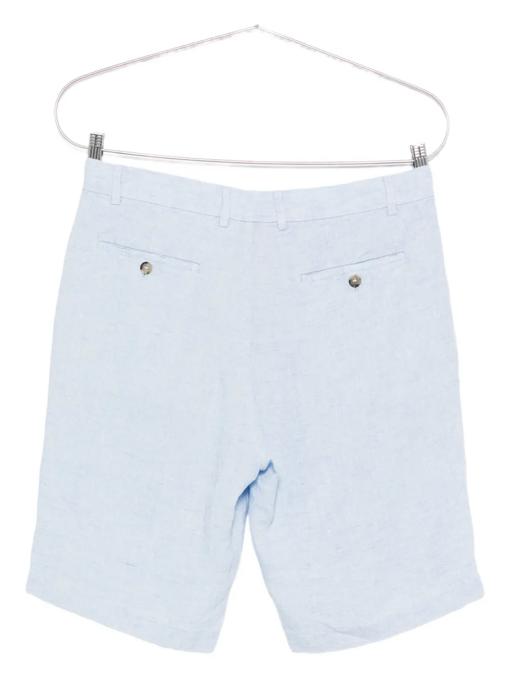 Paul & Shark linen keychain shorts Blauw