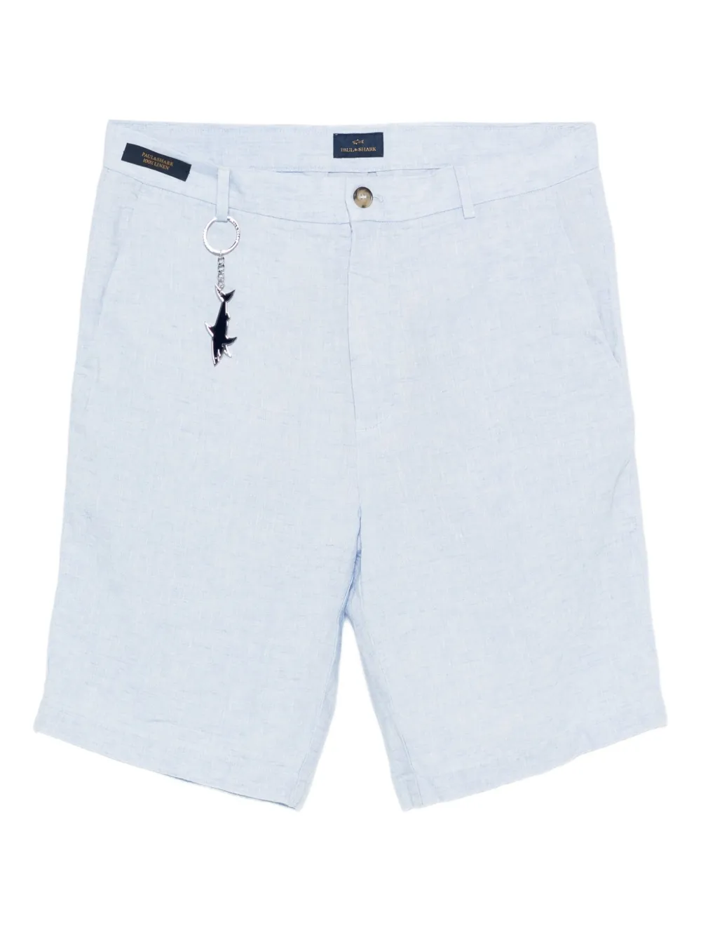 Paul & Shark Linnen shorts met ketting Blauw