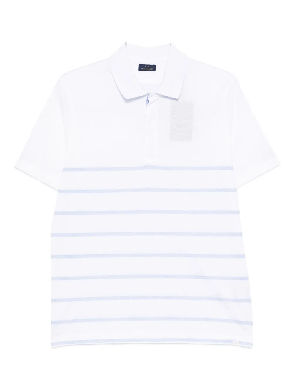 Paul & Shark short-sleeve striped polo shirt Wit