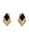 Christian Dior Pre-Owned 1980-1990s rhinestone earrings - Gold
