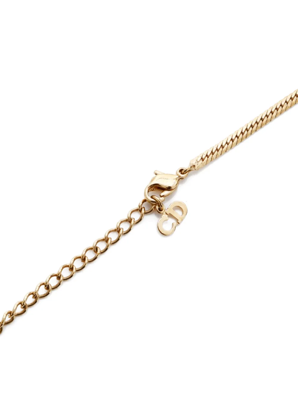Christian Dior Pre-Owned Collana in oro con strass anni '80 | Gioielleria Pre-owned | Image 3