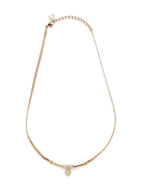 Christian Dior Pre-Owned 1980s rhinestone gold necklace