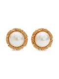 Christian Dior Pre-Owned 1980-1990s pearl gold earrings