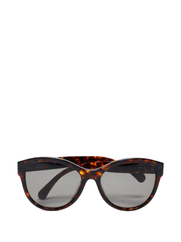 CHANEL Pre-Owned 2000-2020s トータスシェル サングラス CHANEL Pre-Owned