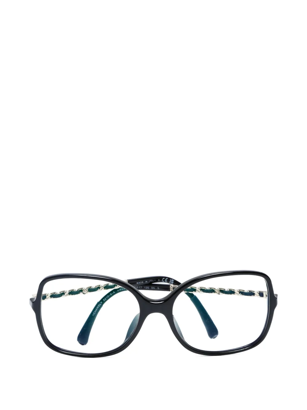 Pre-owned Chanel 2000s Chain-detail Square Glasses