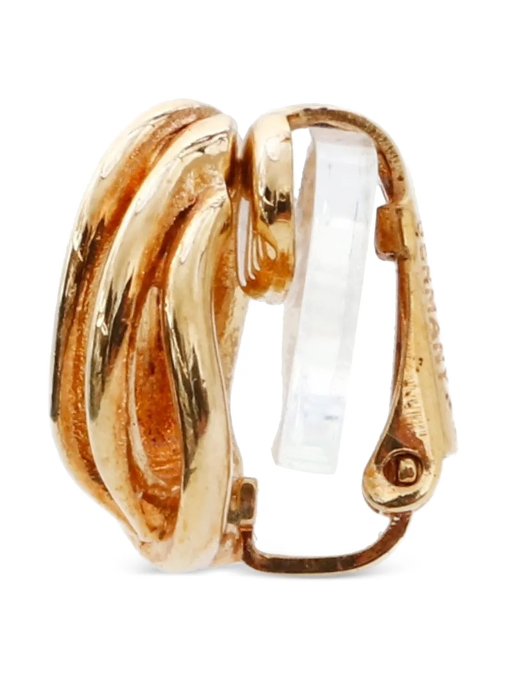 Christian Dior Pre-Owned 1980s twisted gold earrings | Image 2