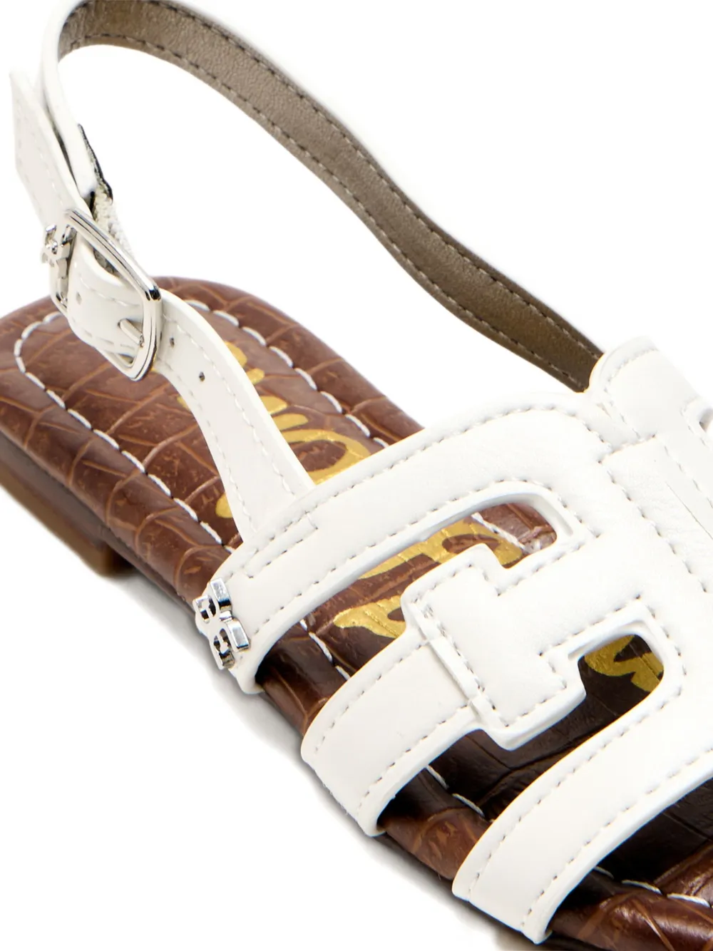 Sam Edelman Bella slingback cut-out sandals White