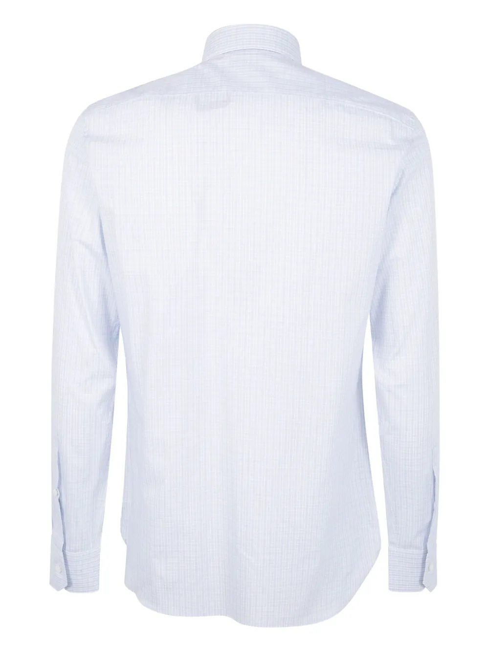 Zegna checked cotton shirt - Blauw