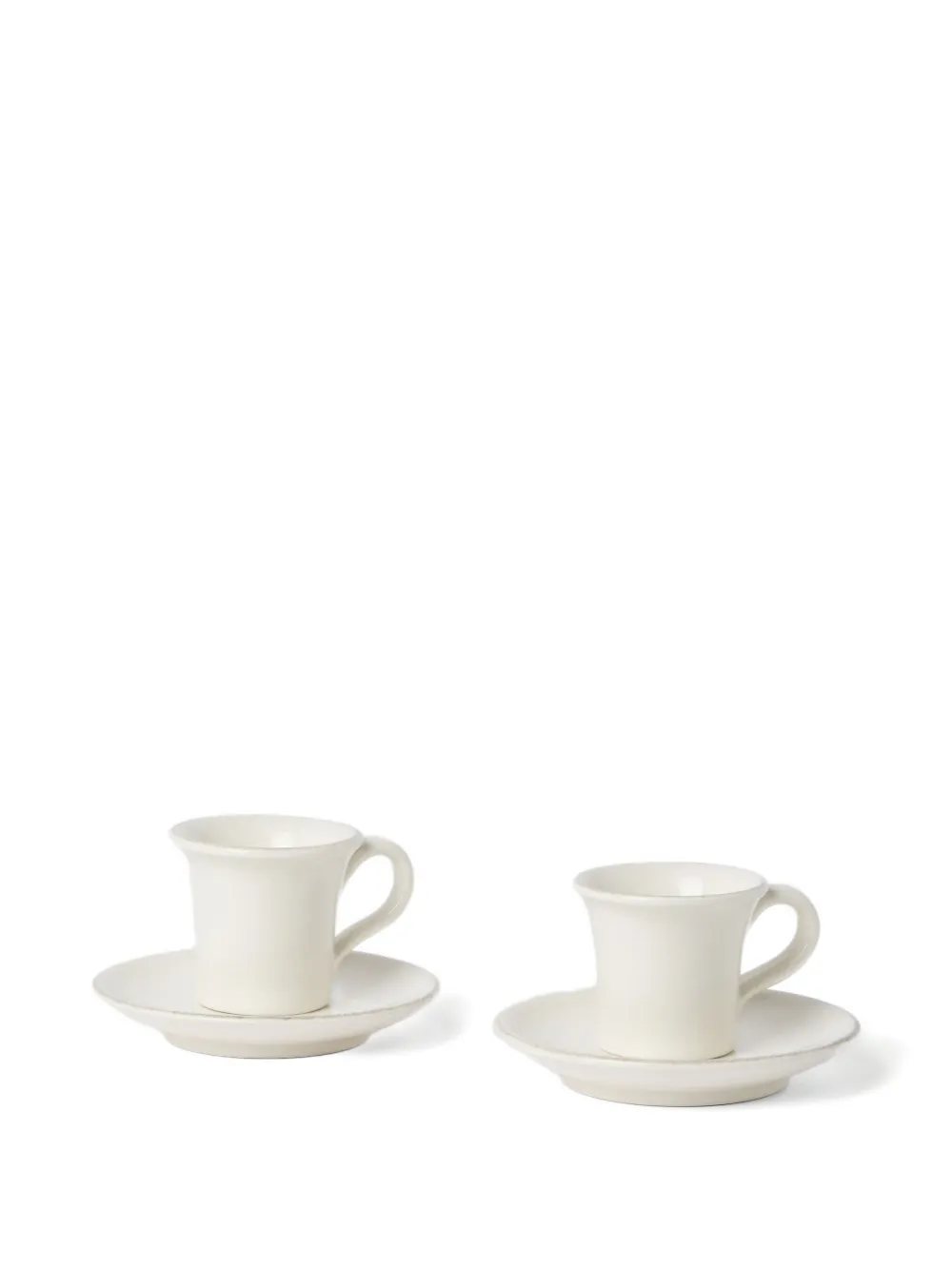 Brunello Cucinelli Ceramic Expresso-cup Set In White